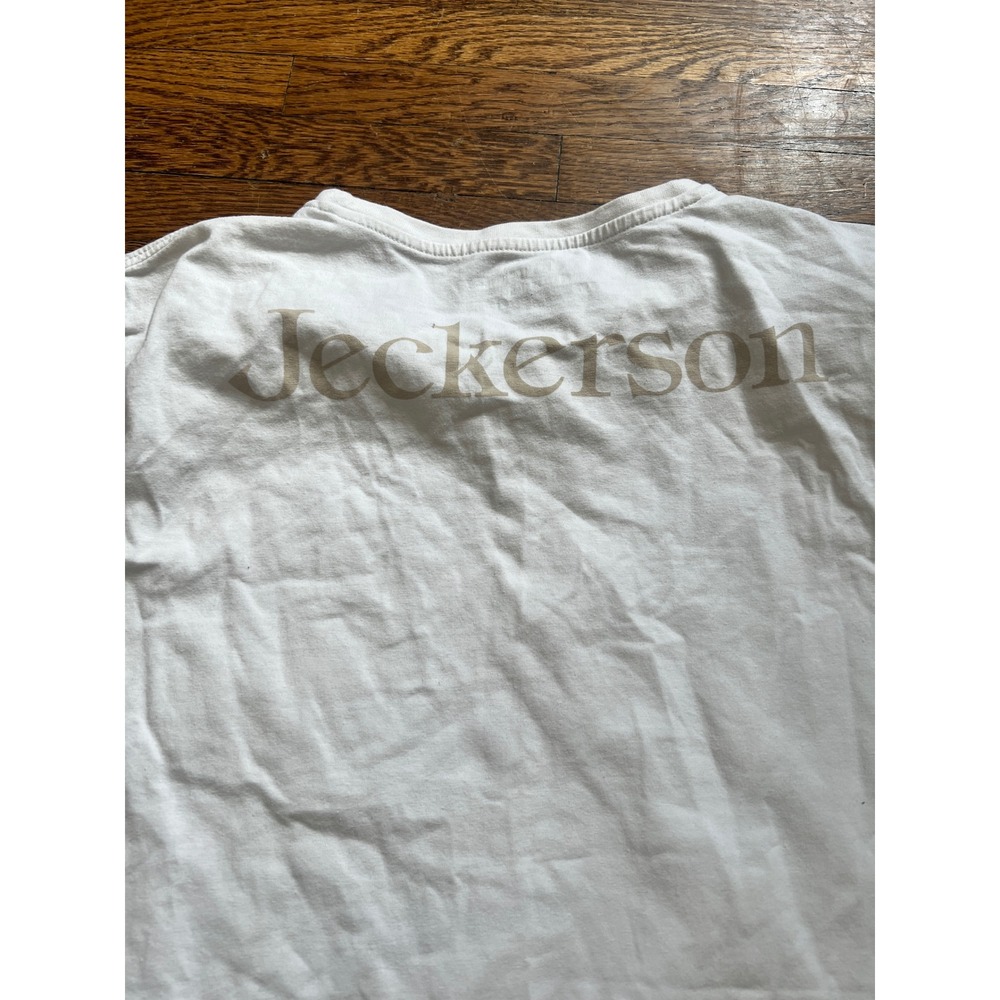 Jeckerson Mens White Do Not Go Gentle Graphic Pocket T-Shirt Size Medium